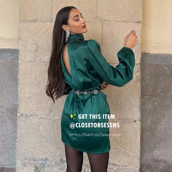 ZARA Short Dress with Knot Detail* - Picture 5 of 16